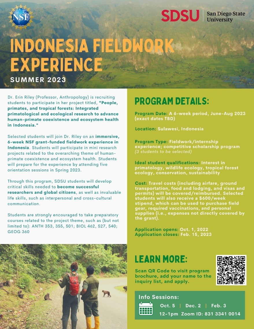 Indonesia Fieldwork Expereince: Info Session
