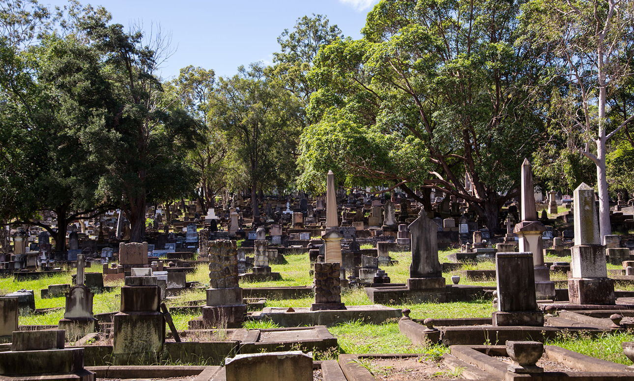 South Brisbane Cemetery 'guardian angels' grave cleaning day