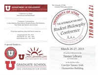 12th Annual Intermountain West Graduate Student Philosophy Conference