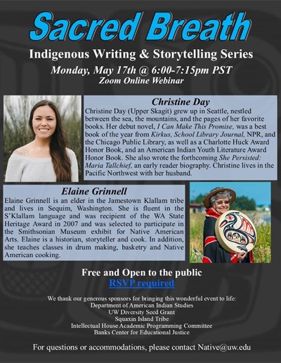 Sacred Breath: Indigenous Writing and Storytelling Series