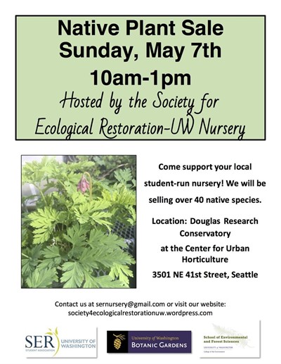 Society for Ecological Restoration-UW Nursery Public Plant Sale