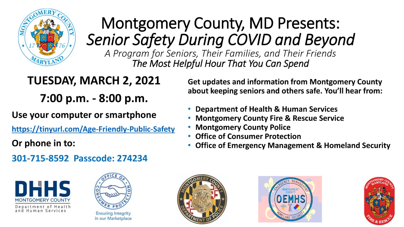 Community Safety Forum for Seniors and their Families/Friends