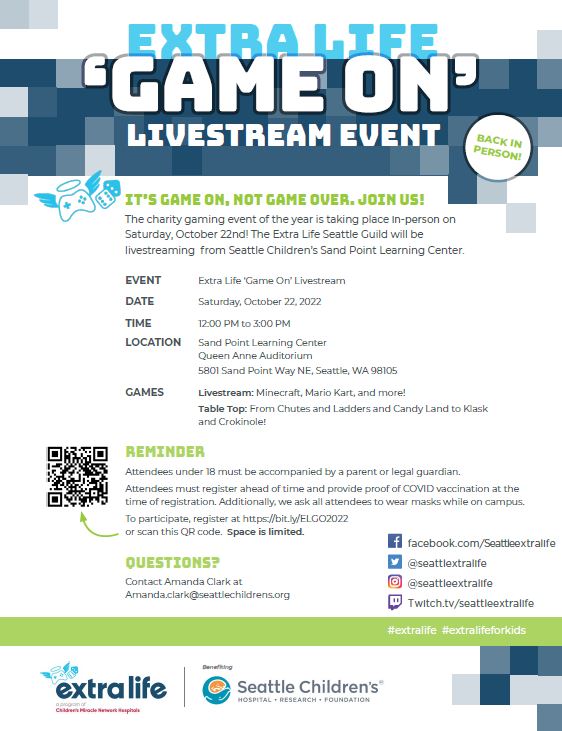 Extra Life Seattle Game On