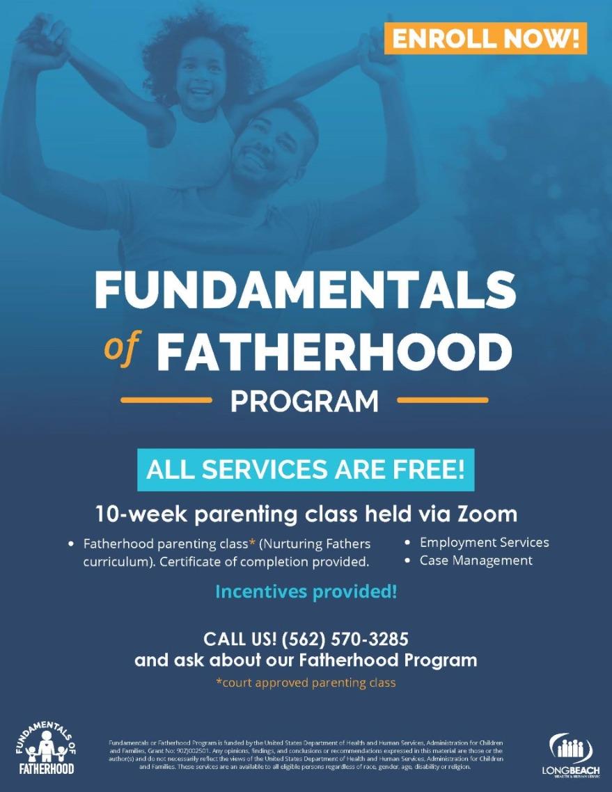 Fundamentals of Fatherhood Program, Monday, July 12, 2021, 6 - 9pm - City  of Long Beach