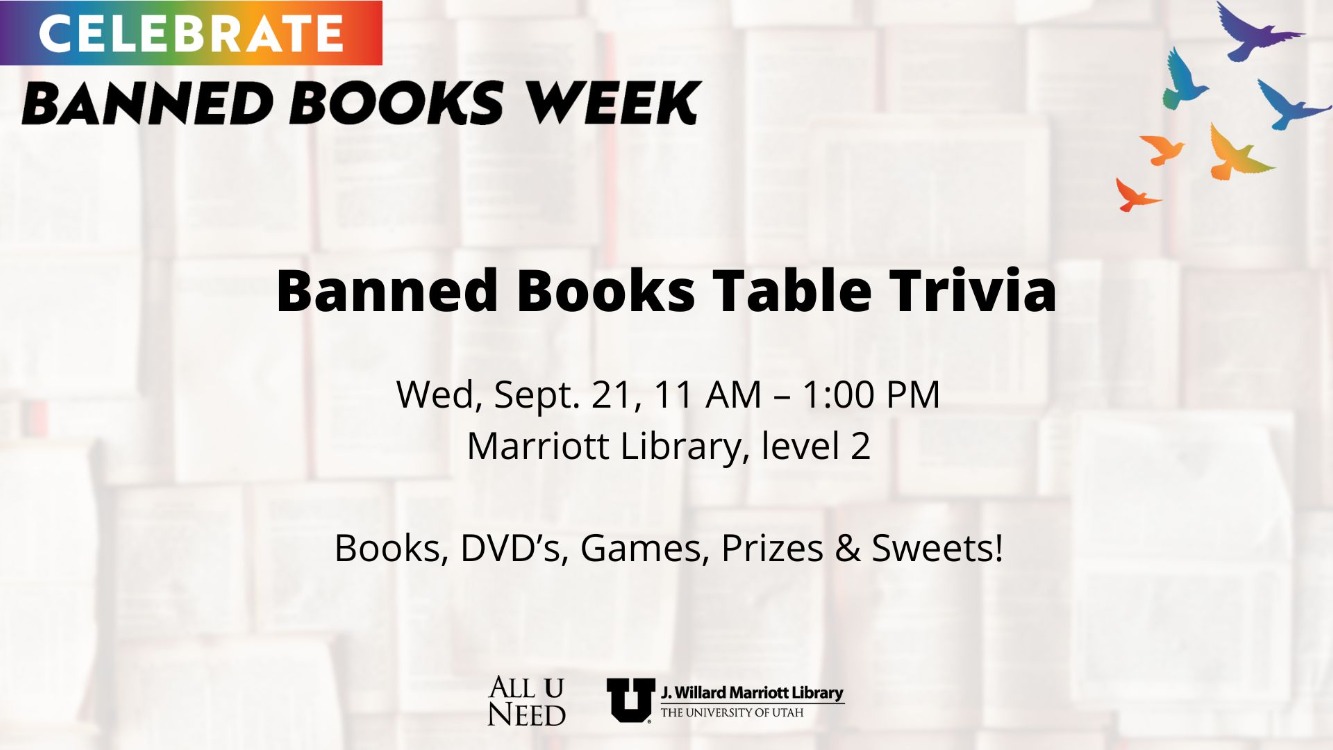 Banned Books Table Trivia Banned Books Table Trivia