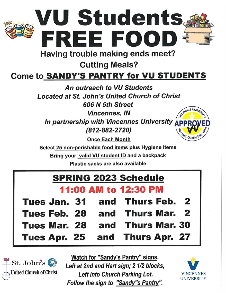 Sandy's Pantry for VU Students