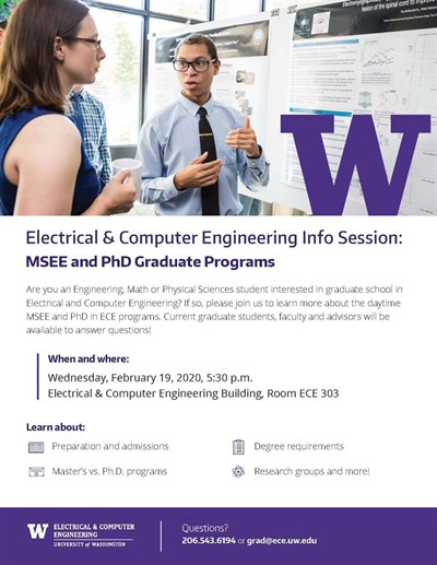 ECE Info Session: MSEE and PhD Graduate Programs