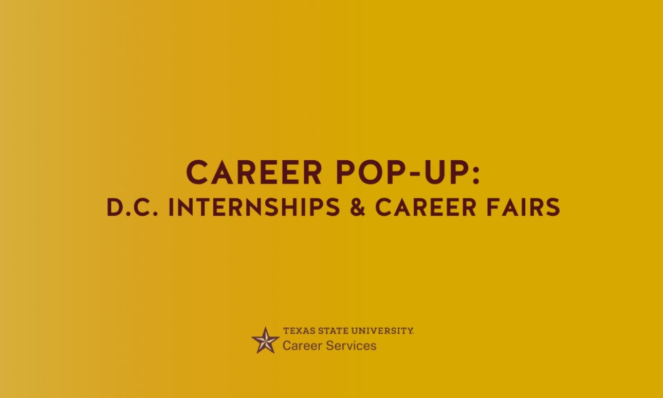 Career Pop-Up: D.C. Internships & Career Fairs