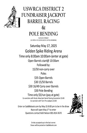 USWRCA District 2 Barrel & Pole Jackpot