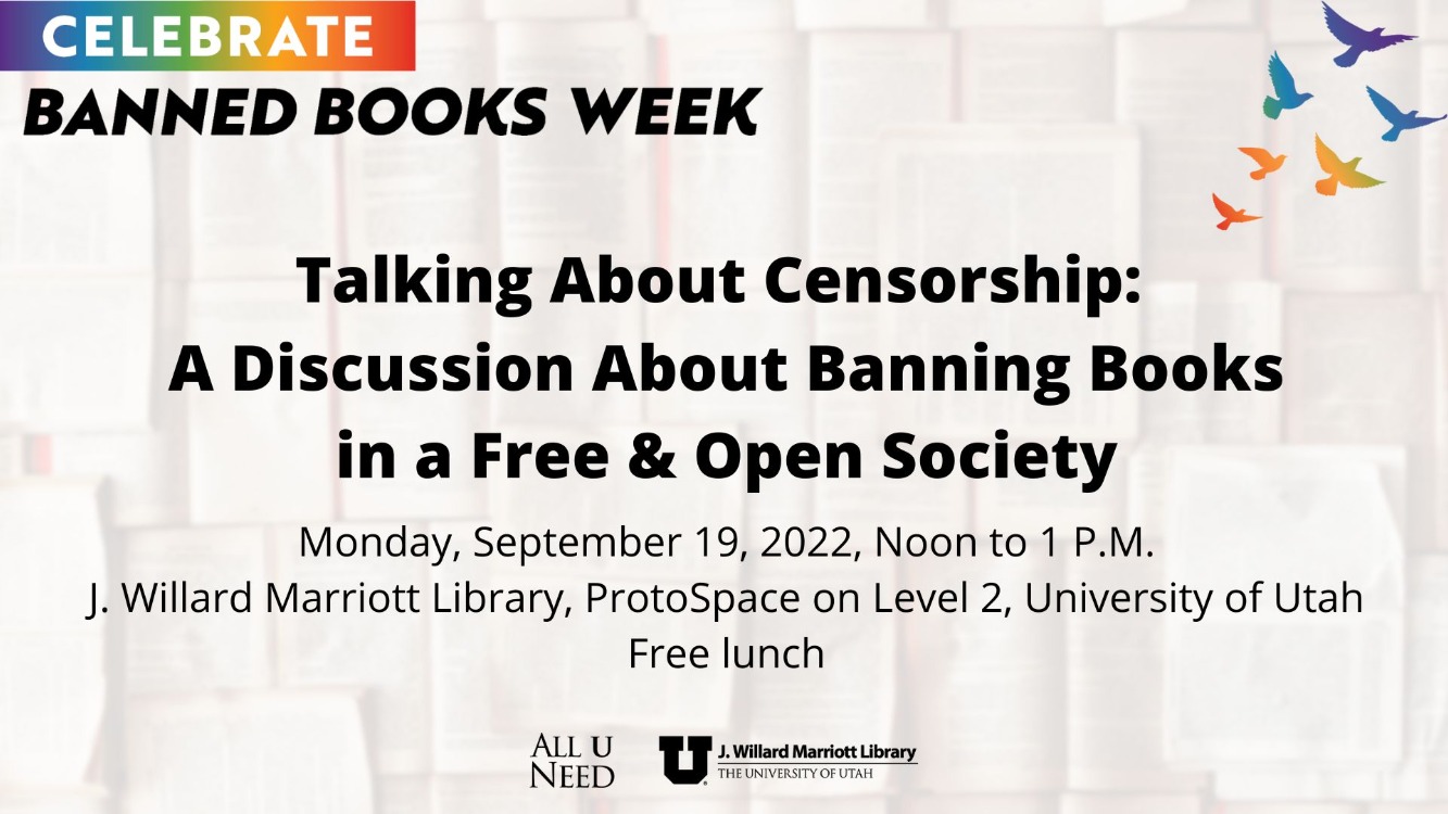 Talking About Censorship: A Discussion About Banning Books in a Free & Open Society