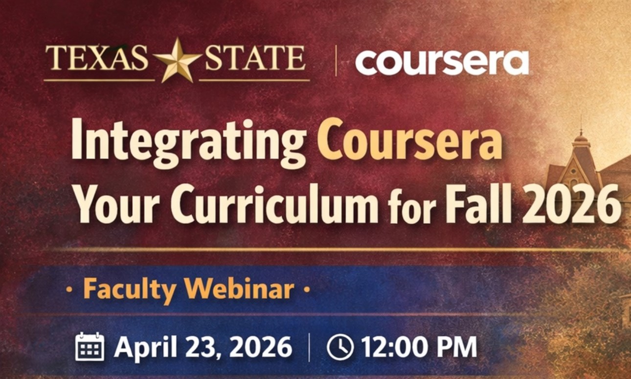 Webinar : Integrating Coursera into Your Curriculum for Fall 2026