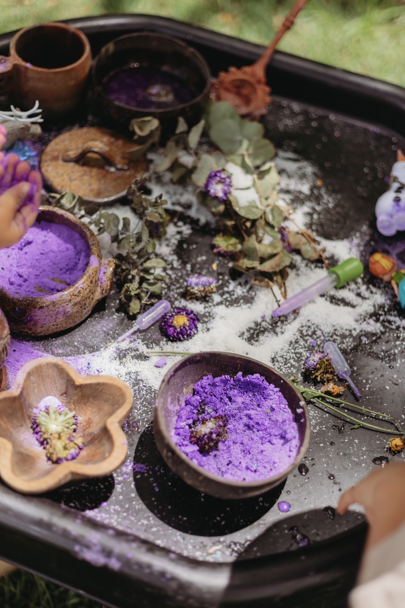 Gumtreekids Messy Play at Carindale Recreation Reserve - Garden and fairies theme