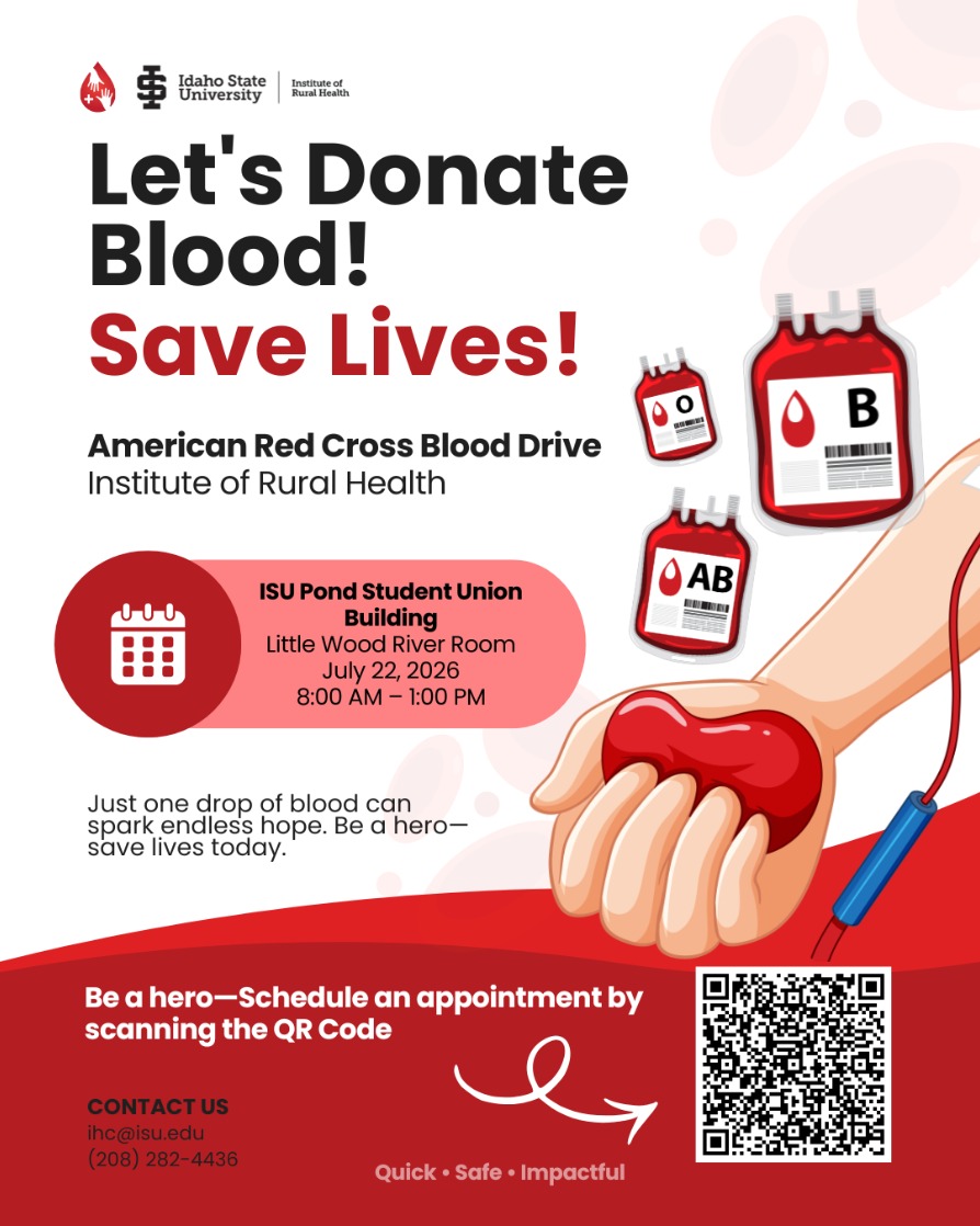 Institute of Rural Health & American Red Cross Blood Drive