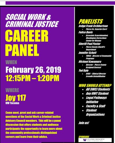 Social Work & Criminal Justice Career Panel