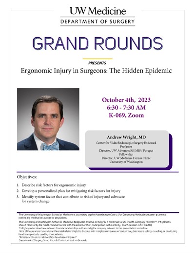 2023 October UW Department of Surgery Grand Rounds