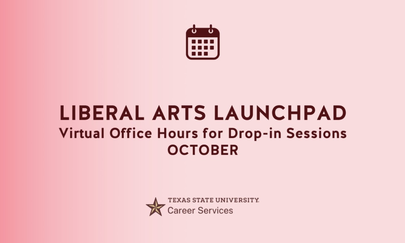 Liberal Arts Virtual Career Services Office Hours (October)