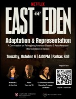 Flyer for East of Eden event