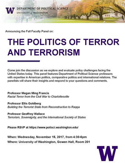 The Politics of Terror and Terrorism