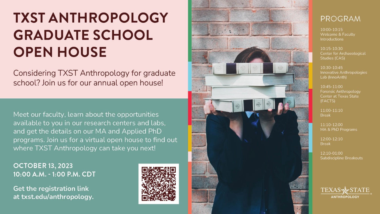 TXST Anthropology Graduate School Open House