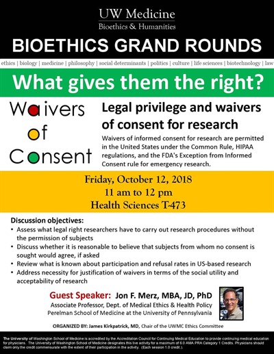 Bioethics Grand Rounds