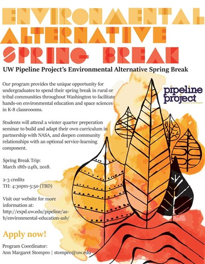 Environmental Alternative Spring Break information session