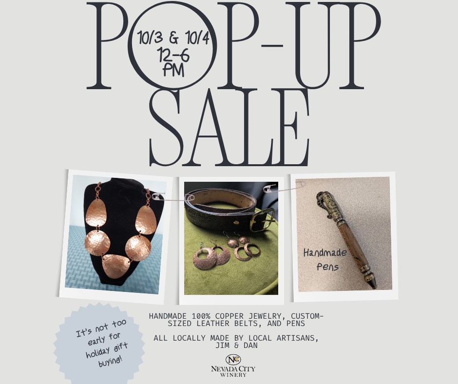 Nevada City Winery Pop-Up Artisan Sale