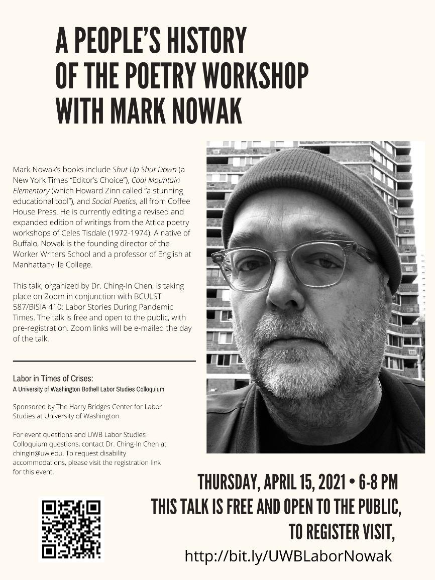 Mark Nowak on "A People’s History of the Poetry Workshop"