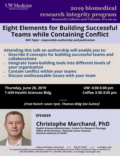 BRI - Lecture #1: Eight Elements for Building Successful Teams while Containing Conflict