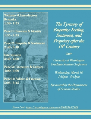 The Tyranny of Empathy: Feeling, Sentiment, and Propriety after the 18th Century (Graduate Student Conference)