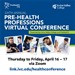 Health Professions Virtual Conference (April 16-17)