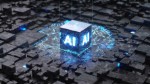 a stock image of a microchip with the letters