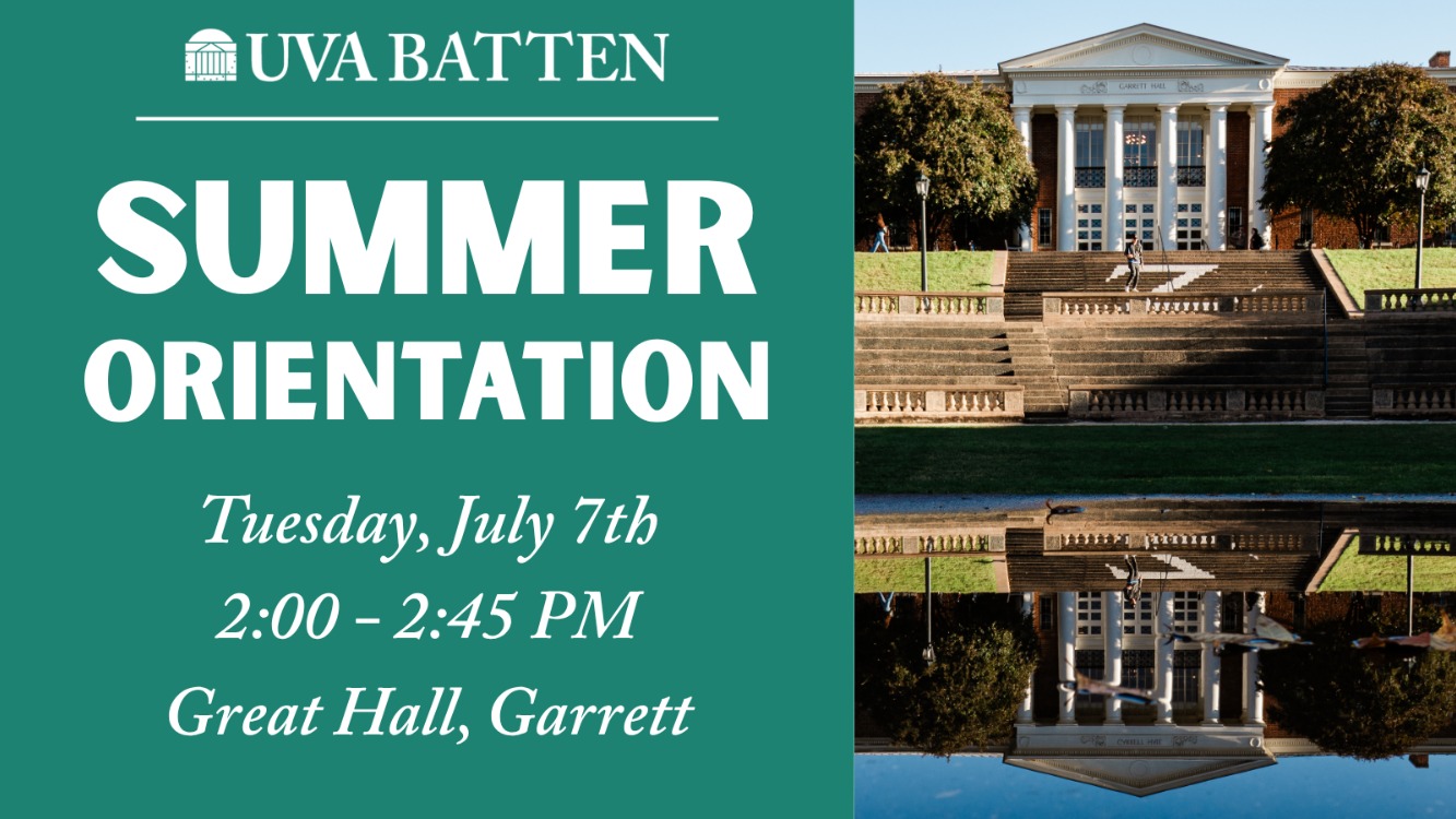 Summer Orientation: Batten Academic Exploration Session