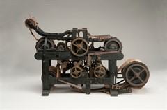 Patent model for copper plate press. 1858
