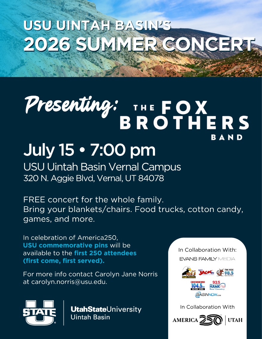 USU Uintah Basin Community Summer Concert & Alumni Social