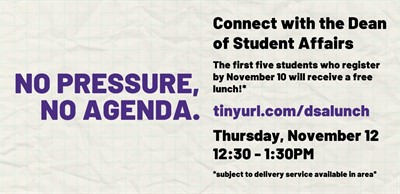 Lunch with the Dean of Student Affairs