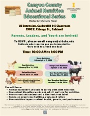 CANCELLED - Goat Nutrition - Canyon County Animal Nutrition Educational Series