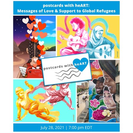 postcards with heART: Messages of Love & Support to Global Refugees