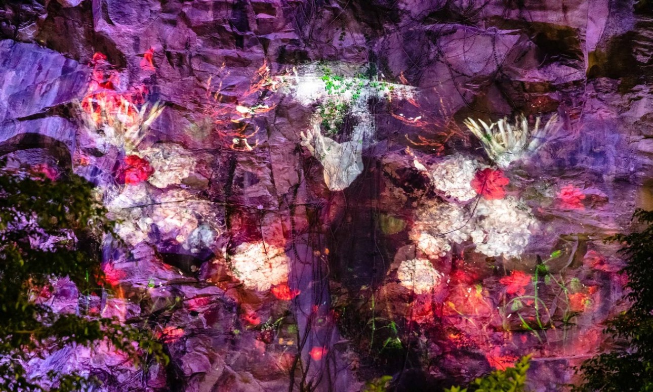 Outdoor Gallery Art Projection: Beth Mitchell's 'Holocene'