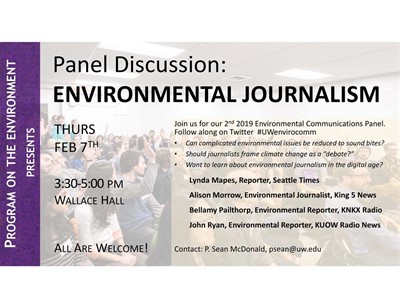 Environmental Journalism Panel Discussion