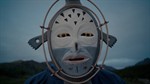 Ossie Kairaiuak (Yup’ik) of the musical group Pamyua dances a mask carved by Yup’ik artist Drew Michael. Ossie Kairaiuak (Yup’ik) of the musical group Pamyua dances a mask carved by Yup’ik artist Drew Michael.