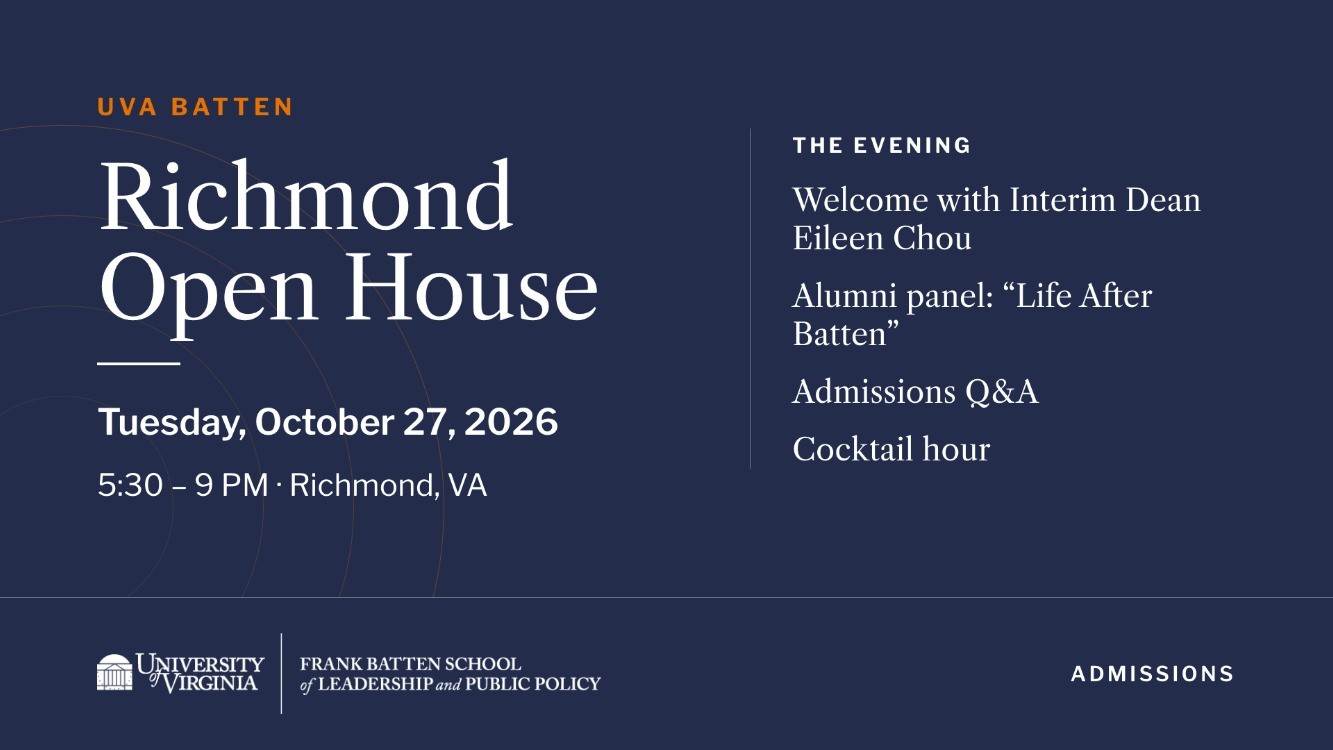 UVA Batten Richmond Open House