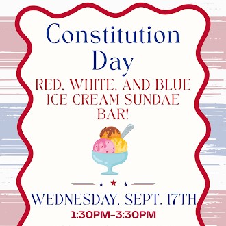 Constitution Day Ice Cream Sundaes Albany