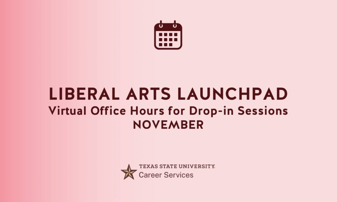 Liberal Arts Virtual Career Services Office Hours (November)