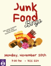 Junk Food Bingo