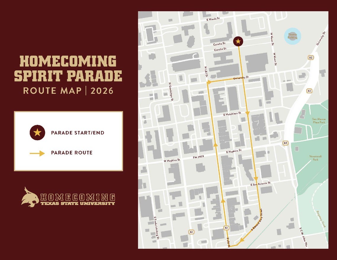 Texas State University Homecoming Spirit Parade