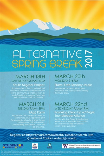 Alternative Spring Break: Kayaking Clean Up with Puget Soundkeeper Alliance