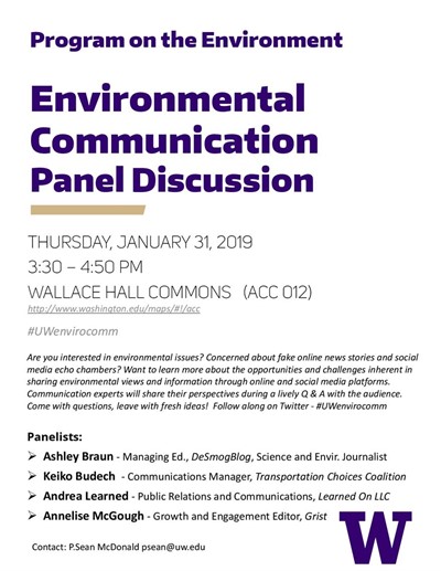 Environmental Communication Panel Discussion