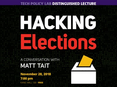 Hacking Elections: A Conversation with Matt Tait | Tech Policy Lab Distinguished Lecture