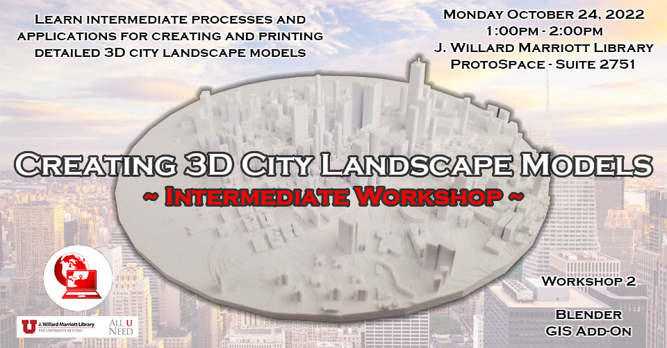 Creating 3D City Landscape Models - Intermediate Workshop Creating 3D City Landscape Models - Intermediate Workshop