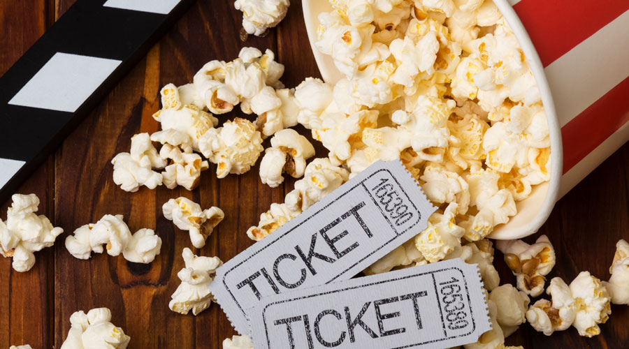 movie ticket popcorn